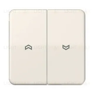 Выключатель управления жалюзи клавишный Jung, 10А/250В 509VU+CD595P 509VU + CD595P