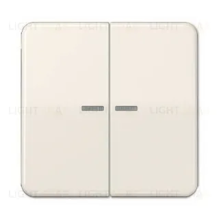 Выключатель двухклавишный с подсветкой Jung CD 500, 10А/250В 505u5+CD595KO5 505u5 + CD595KO5