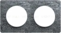 Рамка 2 поста Schneider Odace Морской камень, вставка белая S52P804U S52P804U