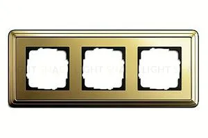 Рамка тройная Gira Classix латунь 0213631 0213631