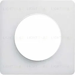 Рамка 1 пост Schneider Odace Прозрачная белая, вставка белая S52P802R S52P802R