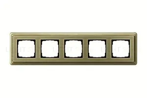 Рамка пятерная Gira Classix бронза 0215621 0215621
