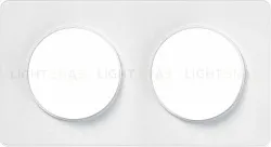 Рамка 2 поста Schneider Odace Белая, вставка белая S52P804 S52P804