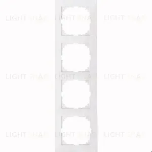 Рамка 4 местная Merten M-Pure белый глянец MTN4040-3619 MTN4040-3619