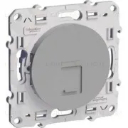 Интернет розетка Schneider Electric Odace RJ45, 6 категории алюминий S53R475 S53R475