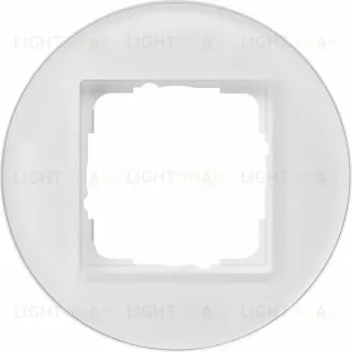 Рамка одинарная Gira Studio белое стекло 0211130 0211130