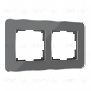 Рамка двойная Werkel Elite графит стекло a057879 a057879