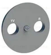Телевизионная розетка оконечная Schneider Electric Odace R-TV\SAT алюминий S53R455 S53R455