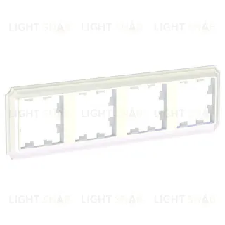 Рамка четверная Schneider Electric Atlasdesign Antique, жемчуг ATN100404 ATN100404