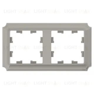 Рамка двойная Schneider Electric Atlasdesign Antique, шампань ATN100502 ATN100502