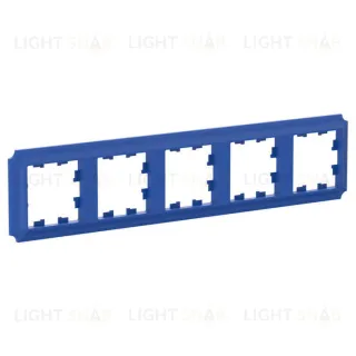 Рамка пятерная Schneider Electric Atlasdesign Antique, аквамарин ATN101105 ATN101105