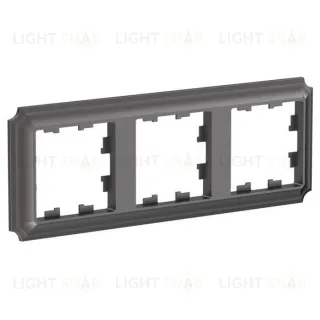 Рамка тройная Schneider Electric Atlasdesign Antique, мокко ATN100603 ATN100603