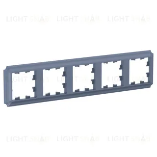 Рамка пятерная Schneider Electric Atlasdesign Antique, грифель ATN100705 ATN100705