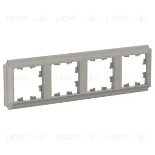 Рамка четверная Schneider Electric Atlasdesign Antique, шампань ATN100504 ATN100504