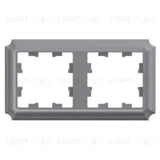 Рамка двойная Schneider Electric Atlasdesign Antique, сталь ATN100902 ATN100902