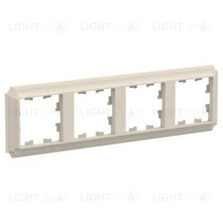Рамка четверная Schneider Electric Atlasdesign Antique, бежевый ATN100204 ATN100204