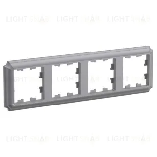 Рамка четверная Schneider Electric Atlasdesign Antique, сталь ATN100904 ATN100904