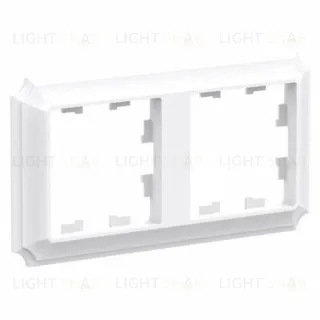 Рамка двойная Schneider Electric Atlasdesign Antique, лотос ATN101302 ATN101302