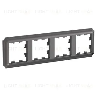 Рамка четверная Schneider Electric Atlasdesign Antique, мокко ATN100604 ATN100604