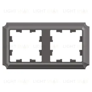 Рамка двойная Schneider Electric Atlasdesign Antique, мокко ATN100602 ATN100602