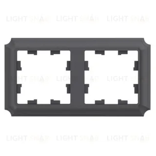 Рамка двойная Schneider Electric Atlasdesign Antique, базальт ATN101402 ATN101402