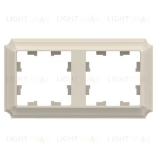 Рамка двойная Schneider Electric Atlasdesign Antique, бежевый ATN100202 ATN100202