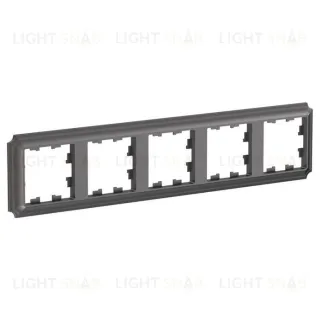 Рамка пятерная Schneider Electric Atlasdesign Antique, мокко ATN100605 ATN100605