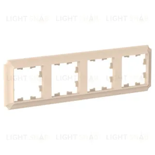 Рамка четверная Schneider Electric Atlasdesign Antique, песочный ATN101204 ATN101204