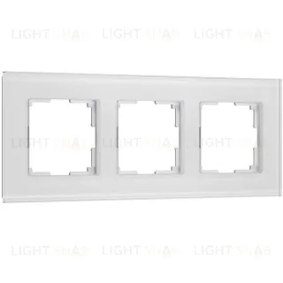 Рамка тройная Werkel Senso белый, стекло soft-touch a064566 a064566