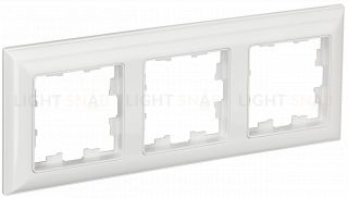 Рамка тройная 3D-форма IEK Brite Decor белый BR-M32-12-K01 BR-M32-12-K01