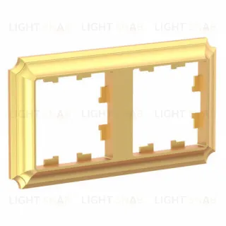 Рамка двойная Schneider Electric Atlasdesign Antique, золото ATN101602 ATN101602