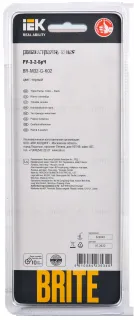 Рамка тройная IEK Brite Decor черный глянец стекло BR-M32-G-K02 BR-M32-G-K02