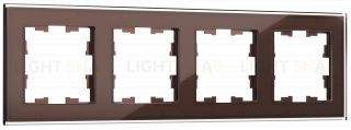 Рамка четверная IEK Brite Decor темная бронза стекло BR-M42-G-K45 BR-M42-G-K45