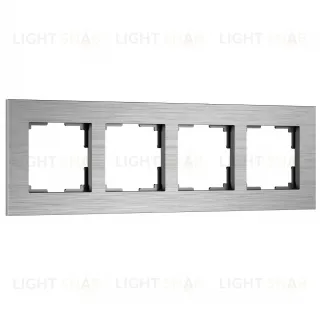 Рамка четверная Werkel AluMax, алюминий a066328 a066328