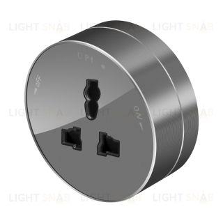 Розетка универсальная Systeme Electric MuitiTrack 13А/250В, графит MTK13002G MTK13002G