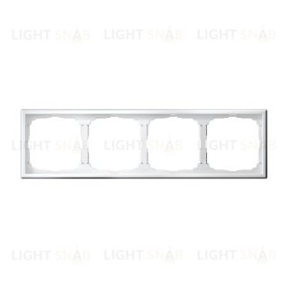 Рамка четверная System Electric ArtGallery, белый GAL000104 GAL000104