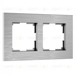 Рамка двойная Werkel AluMax, алюминий a066327 a066327