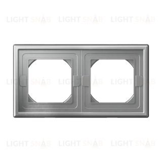 Рамка двойная IP44 System Electric ArtGallery, алюминий GAL440302 GAL440302