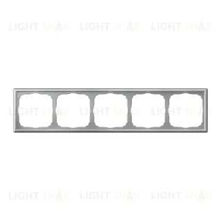 Рамка пятерная System Electric ArtGallery, алюминий GAL000305 GAL000305