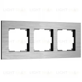 Рамка тройная Werkel AluMax, алюминий a066326 a066326