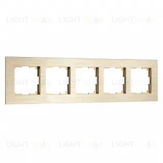 Рамка пятерная Werkel AluMax, шампань a069967 a069967