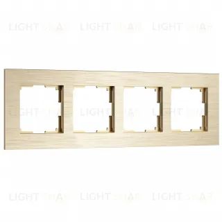 Рамка четверная Werkel AluMax, шампань a066336 a066336