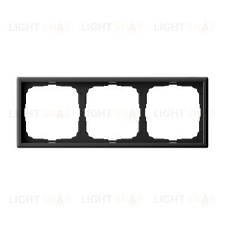 Рамка тройная System Electric ArtGallery, карбон GAL001003 GAL001003