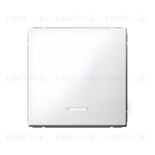 Выключатель одноклавишный с подсветкой System Electric ArtGallery 10А, белый GAL000113 GAL000113