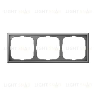 Рамка тройная System Electric ArtGallery, сталь GAL000903 GAL000903