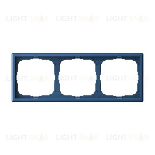 Рамка тройная System Electric ArtGallery, аквамарин GAL001103 GAL001103