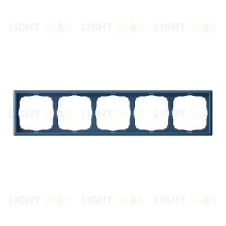 Рамка пятерная System Electric ArtGallery, аквамарин GAL001105 GAL001105