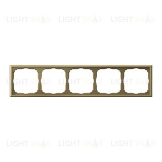 Рамка пятерная System Electric ArtGallery, золото GAL001605 GAL001605