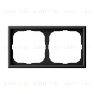 Рамка двойная System Electric ArtGallery, карбон GAL001002 GAL001002