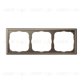 Рамка тройная System Electric ArtGallery, мокко GAL000603 GAL000603